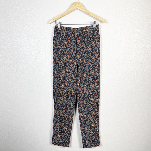 Isabel Marant Women’s Roya 100% Silk Floral Straight Leg Pant Size 36 / Small - Picture 2 of 11